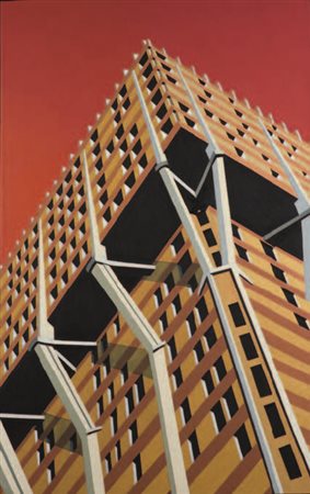 MARCO PETRUS Rimini 1960 TORRE, 2007 olio su tela, cm 160x100. Firmato,...