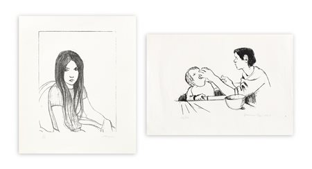 AUTORI VARI (MENZIO E LUGGI) - Lotto unico composto da 2 opere grafiche
