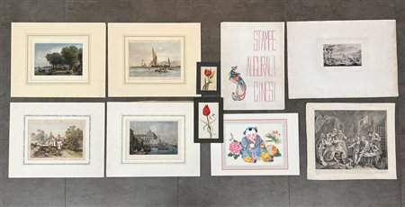 AUTORI VARI - Lotto unico composto da 9 opere