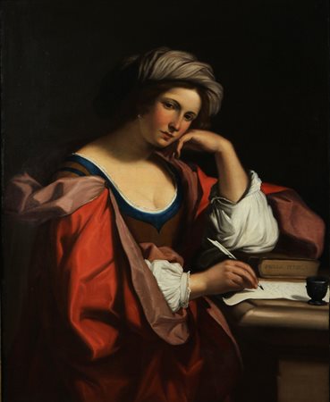 ARTISTA DEL XVIII SECOLO Sibilla Persica. Olio su tela . Cm 88,00 x 110,00. ....