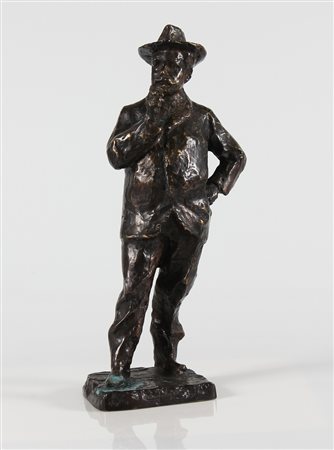 TROUBETZKOY PAOLO (1866 - 1938) Giacomo Puccini. Bronzo brunito. Cm 50,00....