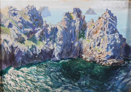 BENOIS NIKOLAJ ALEKSANDROVIC (1901 - 1988) Marina. 1935. Acquerello su carta...