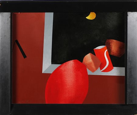 TADINI EMILIO (1927 - 2002) Natura morta. Olio su tela . Cm 50,00 x 60,50....