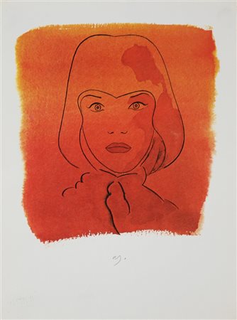 JONES ALLEN (n. 1937) Rosso. 1977. Fotolitografia. Cm 21,00 x 28,00....