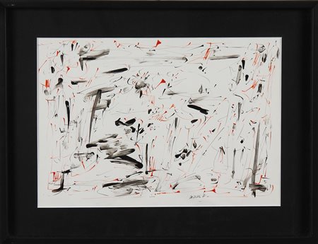 DORAZIO PIERO (1927 - 2005) Senza titolo. 1957. Tecnica mista su carta. Cm...