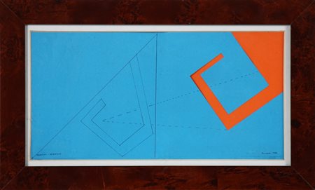 MUNARI BRUNO (1907 - 1998) Negativo - negativo. 1970. Tecnica mista e collage...