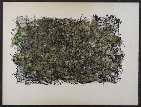 RIOPELLE JEAN PAUL (1923 - 2002) Senza titolo. Litografia. Cm 105,00 x 80,00....