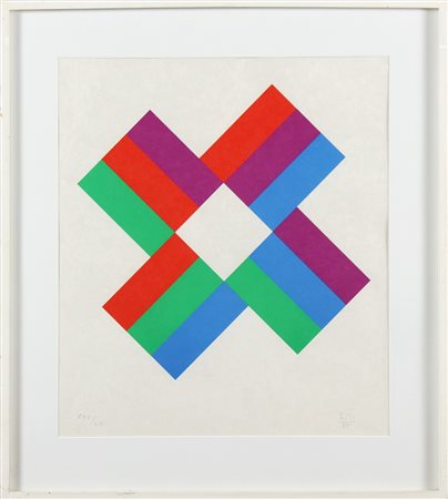 BILL MAX (1908 - 1994) Senza titolo. 1985. Litografia. Cm 50,00 x 60,00....