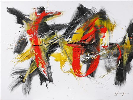 FORMICHETTI SILVIO (n. 1969) Senza titolo. 2012. Olio su tela . Cm 80,00 x...