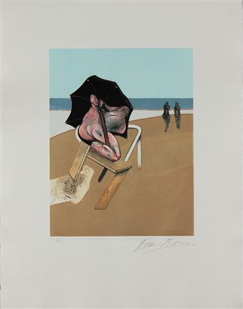 BACON FRANCIS (1909 - 1992) Left panel (from Triptych 1974-1977). 1981....