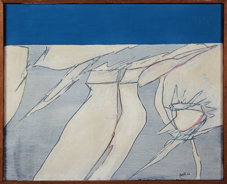 PERILLI ACHILLE (n. 1927) Albero del desiderio 2. 1966. Tecnica mista su...