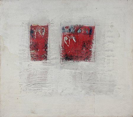 CELIBERTI GIORGIO (n. 1929) Feritoia a Terezin. Affresco su tavola. Cm 76,00...