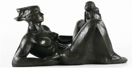 DEREDIA JORGE JIMENEZ (n. 1954) Figura femminile, speranza. 1977. Bronzo. Cm...
