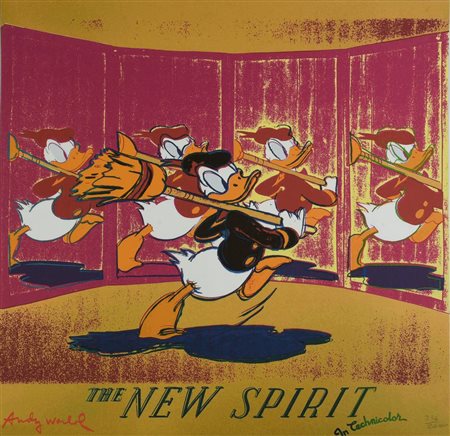 Da Andy Warhol DONALD DUCK fotolitografia su cartoncino, cm 60x60; es....