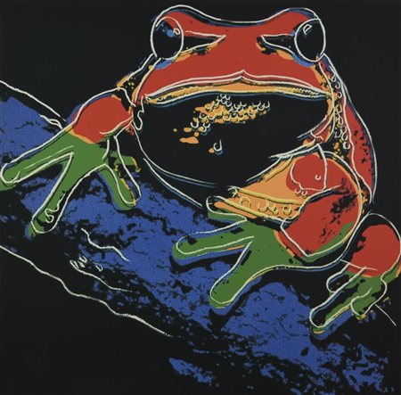 Da Andy Warhol PINE BARRENS TREE FROG stampa tipografica su carta cotone, cm...