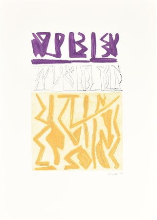 Riccardo Licata SENZA TITOLO acquaforte, cm 42,5x28,5, su foglio, cm 70x50;...