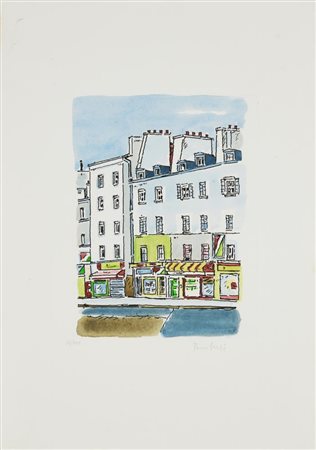 Orfeo Tamburi PARIGI acquaforte acquatinta con retouche', cm 24,5x20, foglio...