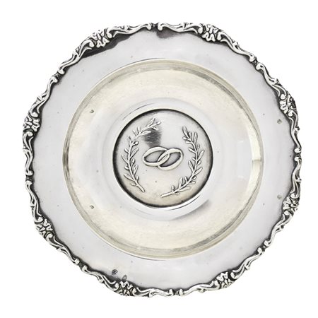 Portadolci con anelli al centro cm 20, g 120