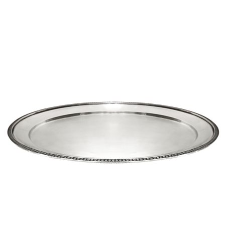 Vassoio ovale in argento 