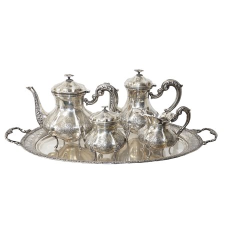 Servizio da caffè in argento