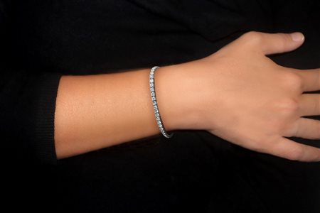 Tennis in Oro Bianco e Diamanti