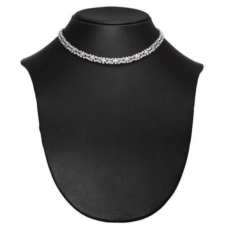 Girocollo in Oro Bianco  e  Diamanti