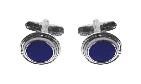 Polsini in argento e lapislazzuli, 20° century