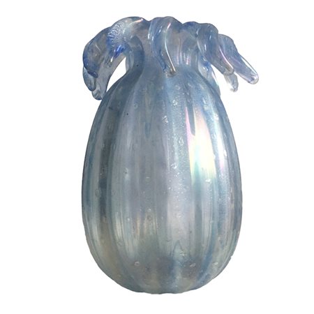 Barovier e Toso - Vaso in vetro azzurrato