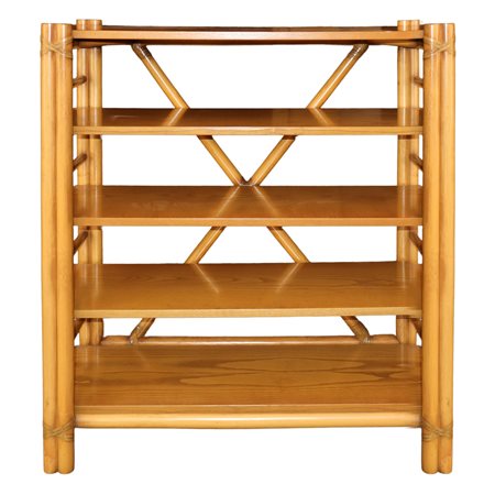 Italo Gasparucci - Libreria in vimini e rattan