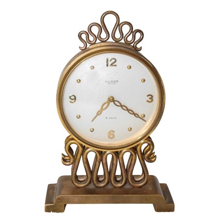 Orologio in bronzo Art Decò, Luxor