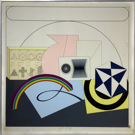 Composizione astratta con forme geometriche