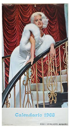 Calendario promozionale con soggetti fotografici di attrici, 1968