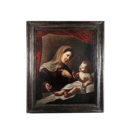 
Madonna con Bambino XVIII secolo
dipinto olio su tela 95,5 x 70 cm