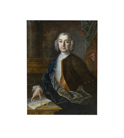 Pittore inglese  del XVIII secolo ( - ) 
Astronomo 
olio su tela cm 100x75