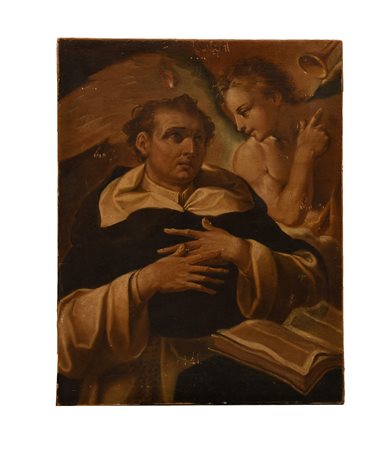 Pittore dell'Italia settentrionale attivo nella prima metà del XVIII secolo ( - ) 
Visione di San Vincenzo Ferrer 
olio su tela 