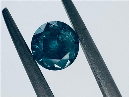 DIAMANTE COLORE ESALTATO 0,58 CT FANCY BLU VIVIDO* - I2 - C30525-14