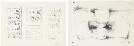 MAISANO STEFANIA Genova 1955 Studi per sculture 1984 lotto di 2 disegni a...