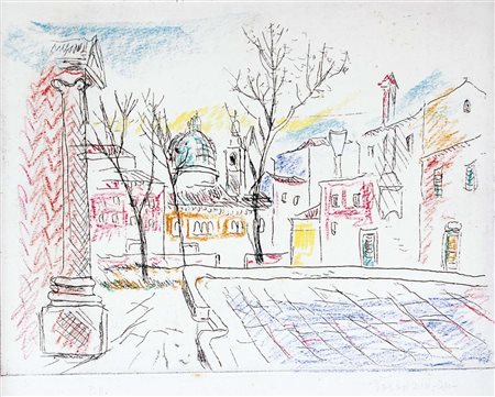 VALENZIN GIORGIO Pordenone 1901 - Venezia 1978 Venezia 1974 acquaforte...