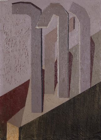 RUMI GIUSEPPE Palazzolo sull'Oglio 1962 senza titolo 1974 olio materico su...