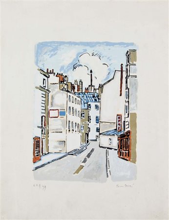 TAMBURI ORFEO Jesi 1910 - Parigi 1994 Parigi serigrafia es. 62/99 55,5x42,5...