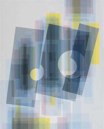 LOUBET LUCIO 1927 Nr. 6 7ème série de "La Métamorphose" 1979 tempera su tela...