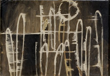 RECALCATI ANTONIO Bresso (Milano) 1938 senza titolo 1957 tecnica mista su...