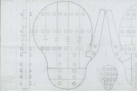 TILSON JOE Londra 1928 Alchemic 35 1977 disegno a matita su carta 53,5x79...
