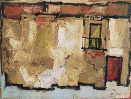 GAMBINO GIUSEPPE Vizzini 1928 - Preganziol (Tv) 1997 Paesaggio a Segovia 1961...