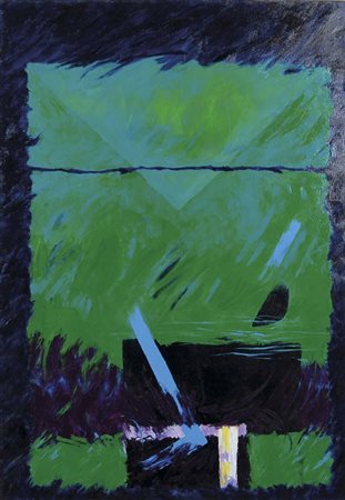 ZEN SERGIO Valdagno 1936 Primavera a sorpresa 1992 olio su tela 100x70 firma...