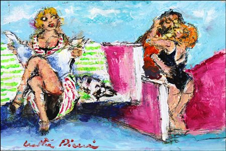 PIACESI WALTER Ascoli Piceno 1929 - Fermignano 2022 "Gli innamorati"