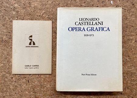 MONOGRAFIE DI ARTE GRAFICA (LEONARDO CASTELLANI E CARLO CARRÀ) - Lotto unico di 2 cataloghi
