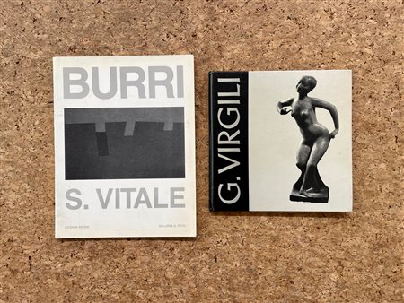 ALBERTO BURRI E GIUSEPPE VIRGILI - Lotto unico di 2 cataloghi