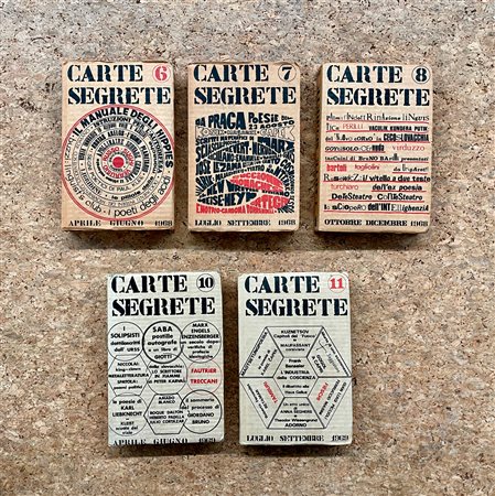 CARTE SEGRETE - RIVISTA TRIMESTRALE DI LETTERE E ARTI - Lotto unico di 5 numeri