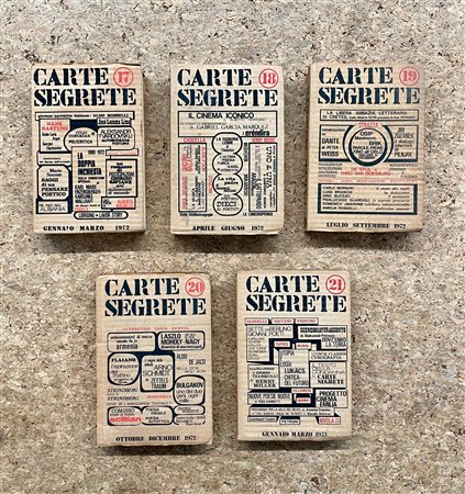 CARTE SEGRETE - RIVISTA TRIMESTRALE DI LETTERE E ARTI - Lotto unico di 5 numeri
